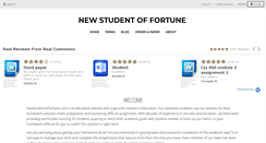 Desktop Screenshot of newstudentoffortune.com